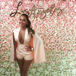 House of CB Light Pink Cape Playsuit